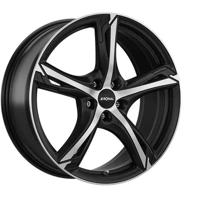 Felgi RONAL r62 5x108 7.5x18 et40 jetblack matt front diamond cut