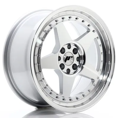 Jr wheels jr6 17x8 et35 4x100/114 silver machined face