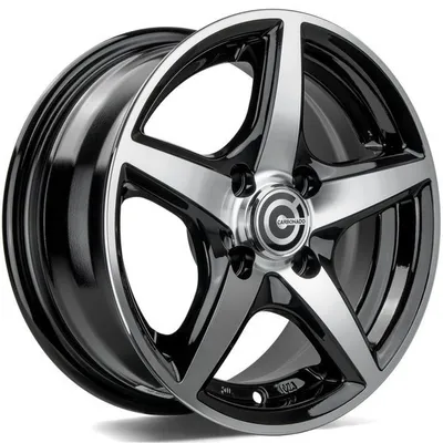 Felgi CARBONADO crow 4x98/100 5.5x13 et30 black front polished