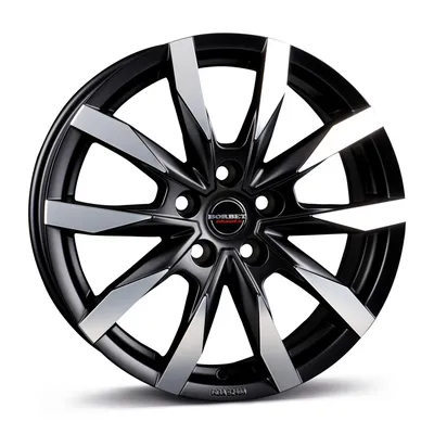 Felgi BORBET cw5 5x130 7.5x18 et37 black polished matt
