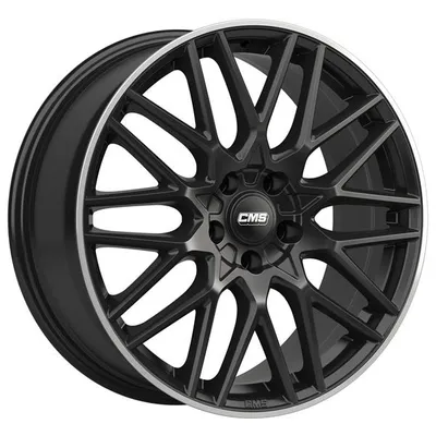 Felgi CMS c25 4x100 7x17 et45 gloss black polished lip