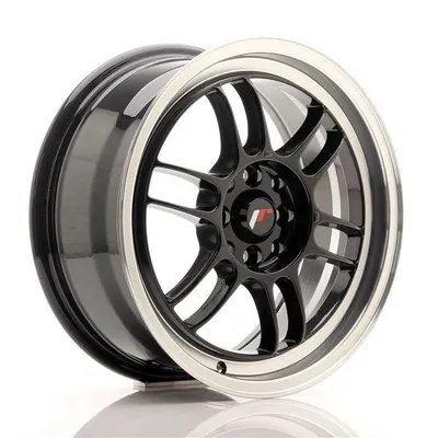 Felgi JAPAN RACING jr7 16x7 et38 4x100/114 gloss black w/machined lip