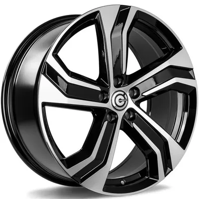 Felgi CARBONADO strike 5x108 8x18 et45 black front polished