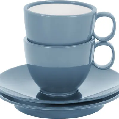 Filiżanka I Spodek Brunner Espresso Niebieski 2 szt.