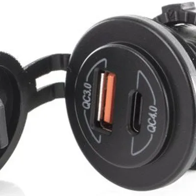 Gniazdo ELEKT.WEWN.12-24V USB-Ax1, USB-Cx1 Zamykane