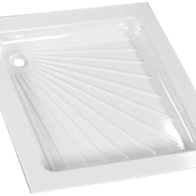 Brodzik 80x80x7 cm Biały ABS