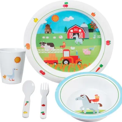 Zestaw Obiadowy DLA Dzieci Brunner Farm 3+ 5 szt.