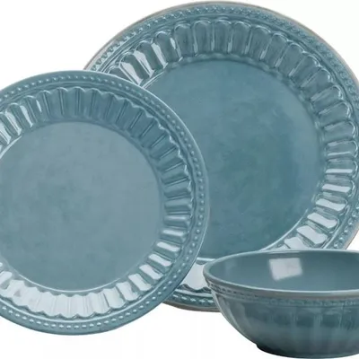 Zestaw Obiadowy Flamefield Amalfi Vintage Blue 12 szt.