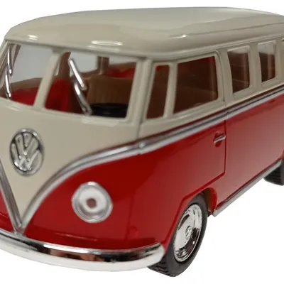 Zabawka "auto VW BUS T1 1:38 Z Napędem 13 cm Czerwony