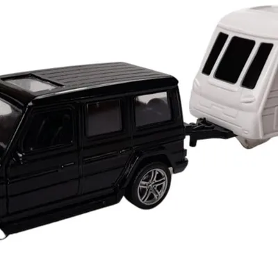 Zabawka "auto Mercedes G-klasa Z Przyczepą 32 cm Czarny