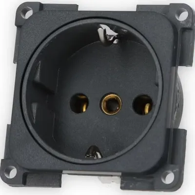 Gniazdo Elektryczne System 10000 230V Szare