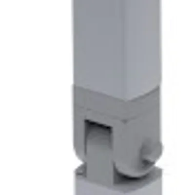 Noga Stołu Składana Srebrna MAT 740 mm