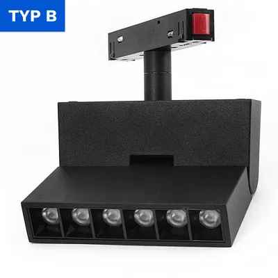 Lampa z Diodami do Szyn Magnetycznych Łamana 6W 4000K DDCX-GDZD6 - TYP B