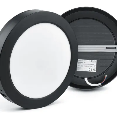 Lampa natynkowa LED okrągła 18W 4000K DL-1 czarna