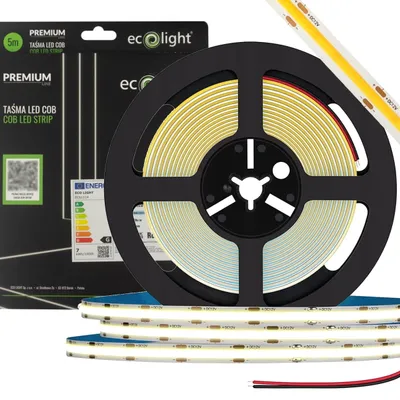 Taśma LED COB 12V 320 7W/m 6000K 840lm IP67 5m