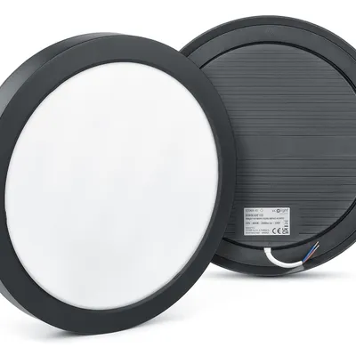 Lampa natynkowa LED okrągła 24W 4000K DL-1 czarna