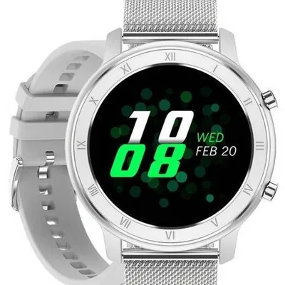 SMARTWATCH UNISEX Pacific 17-1 Bransoleta - srebrna + dodatkowy PASEK (sy010a)