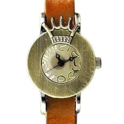 ZEGAREK DAMSKI TAYMA - RETRO PUNK 28 - camel (zx585e)