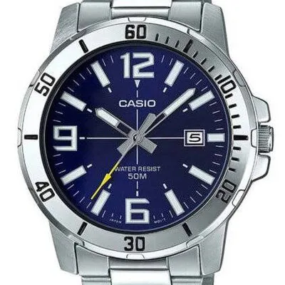 ZEGAREK MĘSKI CASIO MTP-VD01D-2B (zd175a) + BOX