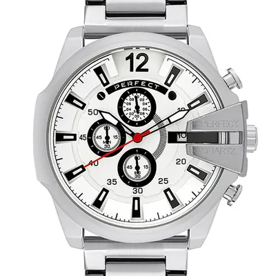 ZEGAREK MĘSKI PERFECT M513CH-01 - CHRONOGRAF (zp387b) + BOX
