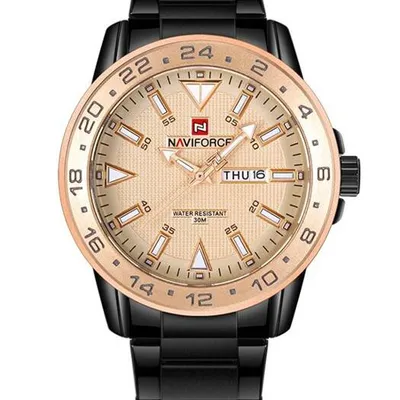 ZEGAREK MĘSKI NAVIFORCE - NF9109 (zn064e) - rosegold/black