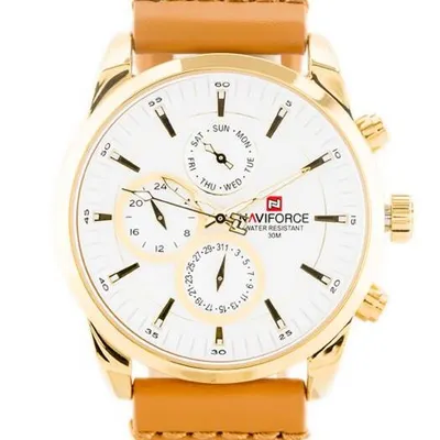 ZEGAREK MĘSKI NAVIFORCE - NF9148 (zn085b) gold + BOX
