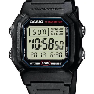 ZEGAREK MĘSKI CASIO W-800H-1A (zd100a) - KLASYKA + BOX