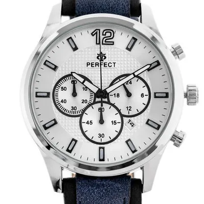 ZEGAREK MĘSKI PERFECT CH01L - CHRONOGRAF (zp354b) + BOX