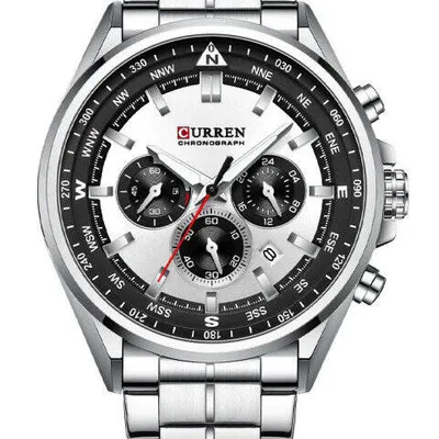 ZEGAREK MĘSKI CURREN 8399 (zc016a -CHRONOGRAF +BOX