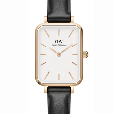 ZEGAREK DAMSKI DANIEL WELLINGTON DW00100434 - Quadro Pressed Sheffield Gold 32mm + BOX