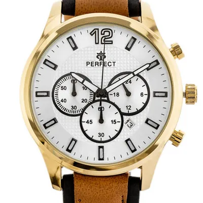 ZEGAREK MĘSKI PERFECT CH01L - CHRONOGRAF (zp354c) + BOX
