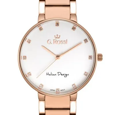 ZEGAREK G. ROSSI - 11155B2-3D3 (zg784e) r.gold + BOX