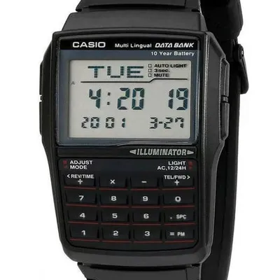 ZEGAREK MĘSKI CASIO VINTAGE DATABANK DBC-32-1A + BOX