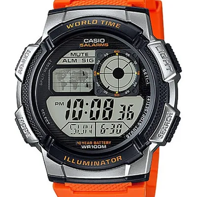 ZEGAREK MĘSKI CASIO AE-1000W 4BV (zd073d) - WORLD TIME + BOX