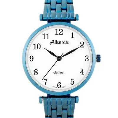 ZEGAREK DAMSKI ALBATROSS Glamour ABBB97 (za537d) blue/white
