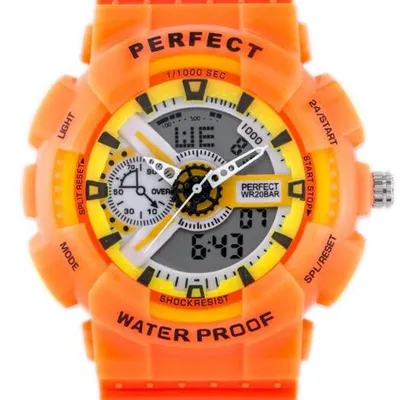 ZEGAREK MĘSKI PERFECT SHOCK (zp219f) - orange