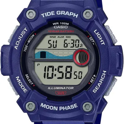 ZEGAREK MĘSKI CASIO Moonphase WS-1300H-2A + BOX