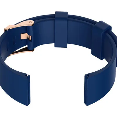 Pasek gumowy do zegarka U15 - granat/rosegold - 20mm