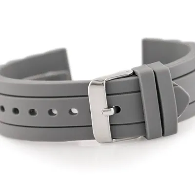 Pasek gumowy do zegarka 904T - karbowany - 22mm