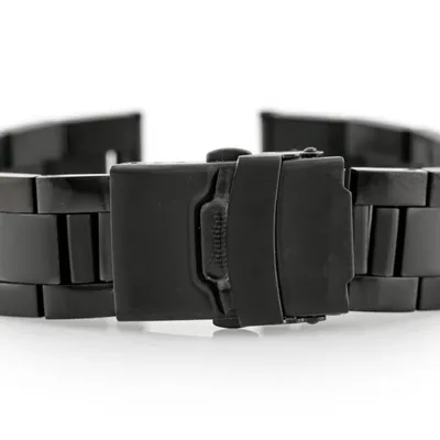 Bransoleta Pacific M1 - Solid Steel - czarna 20mm