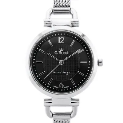 ZEGAREK G. ROSSI - LESTI - 3652B (zg772b) - silver/black + BOX