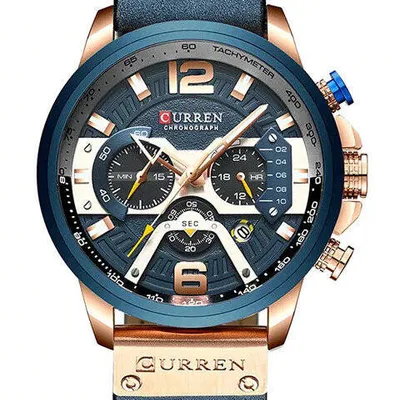 ZEGAREK MĘSKI CURREN 8329  (zc027e) - CHRONOGRAF + BOX