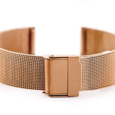 Bransoleta Pacific 04E - siatka HQ - rosegold 18mm