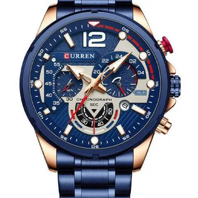 ZEGAREK MĘSKI CURREN 8395 (zc019e) - CHRONOGRAF