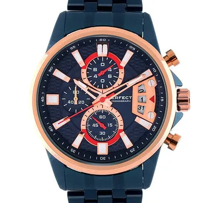 ZEGAREK MĘSKI PERFECT M504CH-06 - CHRONOGRAF (zp383d) + BOX