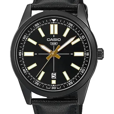 ZEGAREK MĘSKI CASIO MTP-VD02BL-1E  + BOX