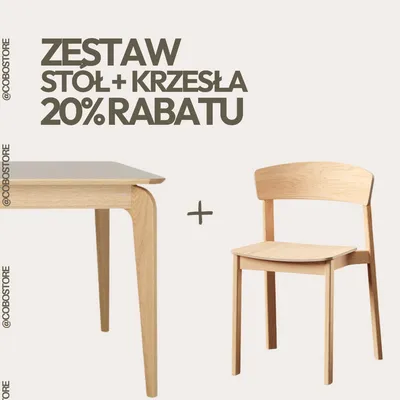 ZESTAW Stół Teba rozkładany 160/240 + 6 krzeseł NORD FAMEG