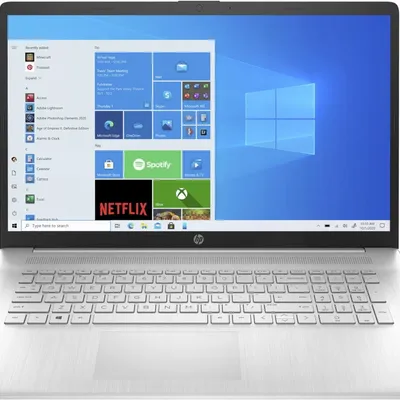 Laptop HP 17 QUAD Intel N5030 16GB 128SSD HD+ Dotyk 17,3'' Win11 Srebrny