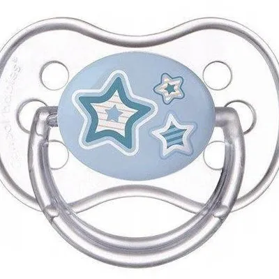 Canpol Babies Newborn Baby Smoczek Uspokajający Silikonowy Symetryczny 0-6m 22/580_blu Niebieski