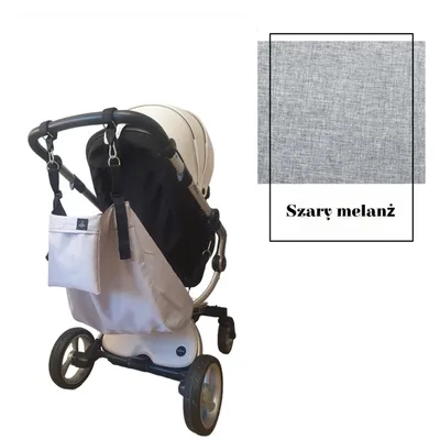 Kanguroo Baby Hamak do Wózka Szary Melanż